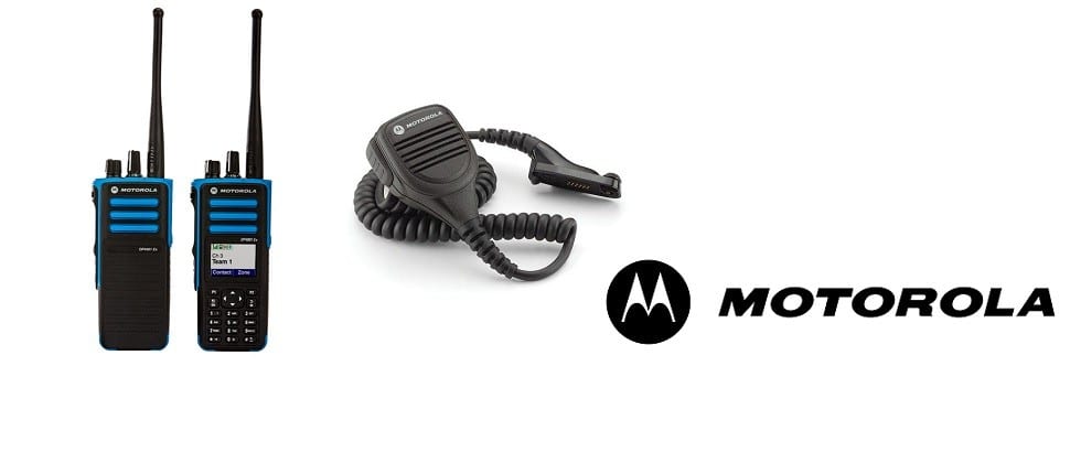 Motorola håndradioer med høyttalermikrofon